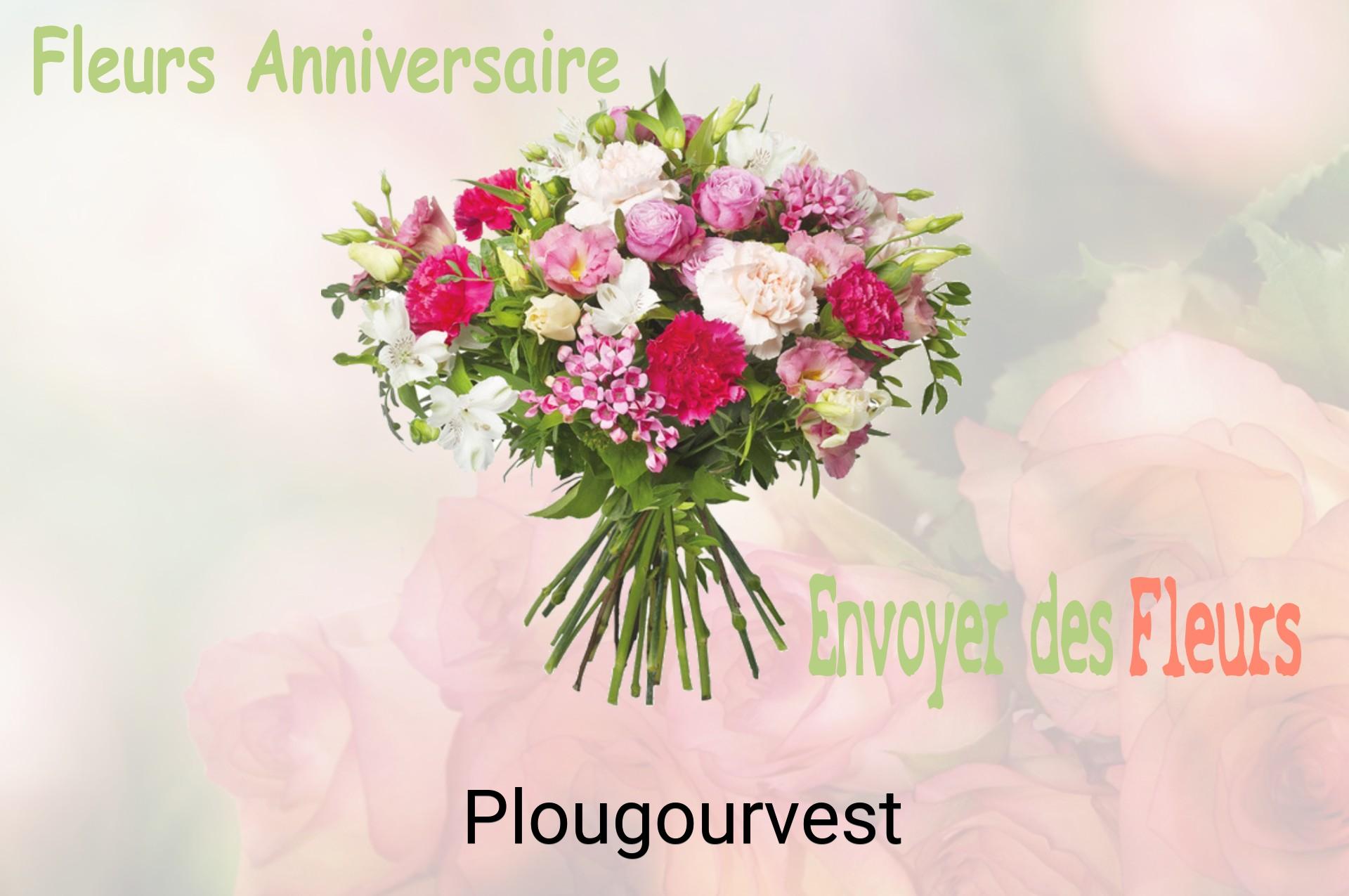 Bouquet de fleurs d’anniversaire livré à Plougourvest